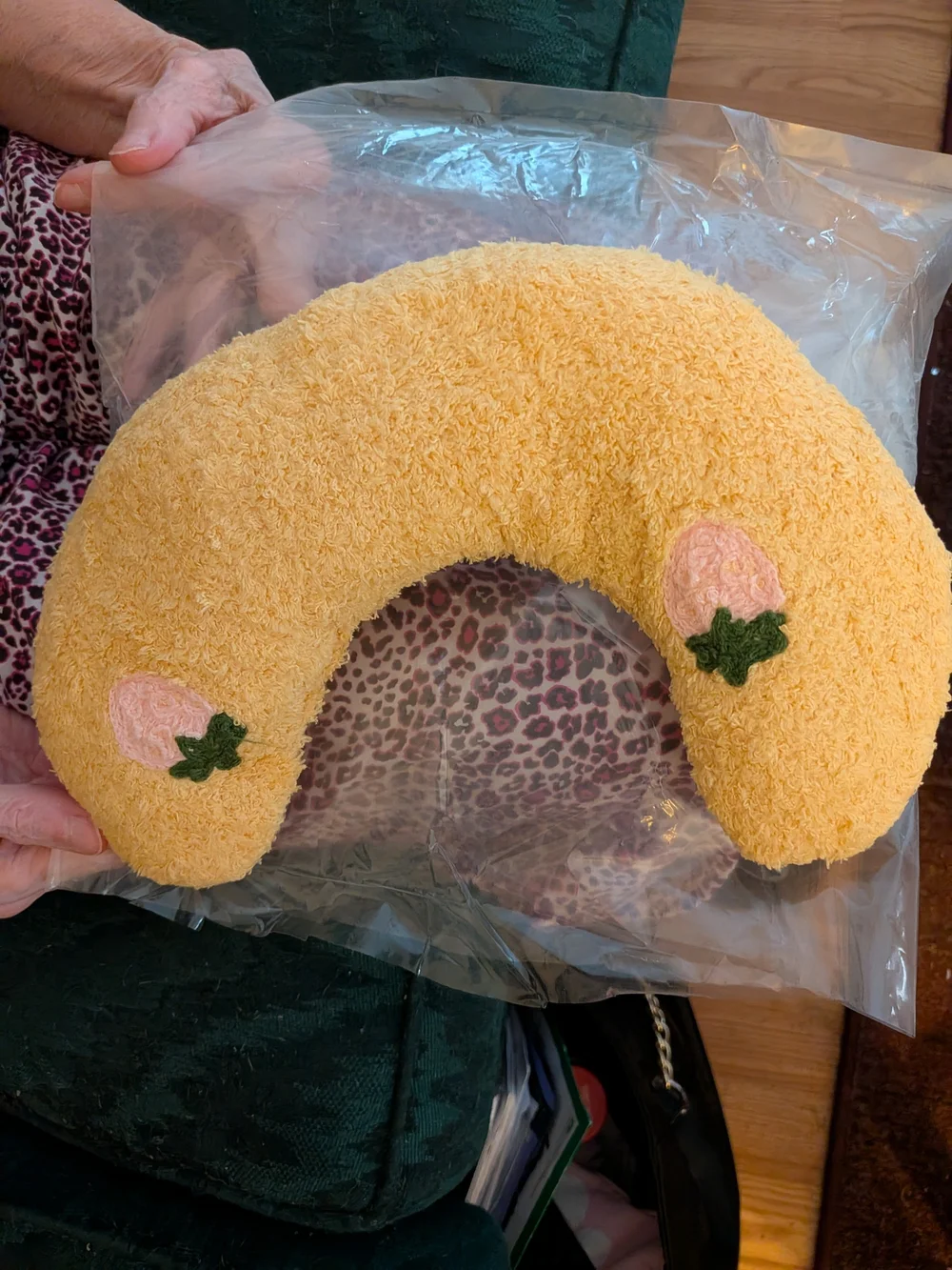 Plush Yellow Banana Cat/Dog Pillow - Soft Pet Neck & Cuddle Toy